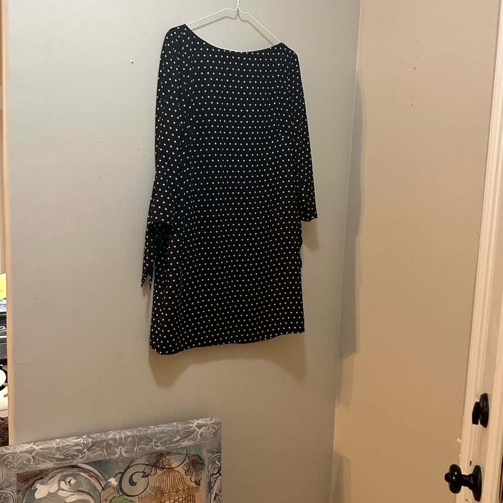 Tamari (Arthur Levine)Black and White Diamond Dot Dress
